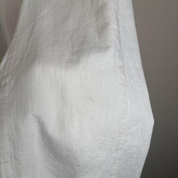 Pilcro Adi Mid Rise Frayed Relaxed Flare Jeans - Picture 8 of 13